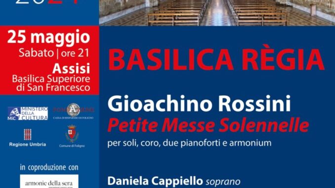 Amici della Musica di Foligno, la musica di Rossini tra gli affreschi di Giotto