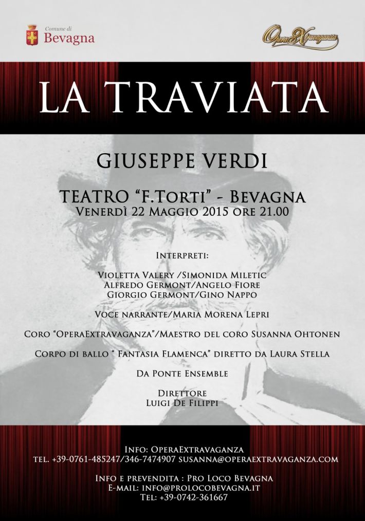 Locandina "Traviata" al Teatro Torti