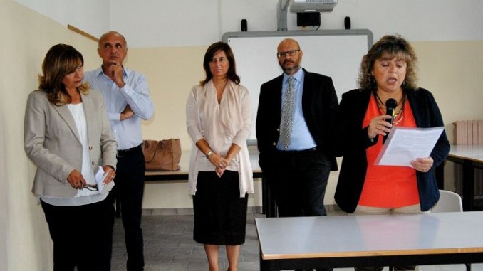 Istituto Melanzio a Montefalco, inaugurato dall'assessore Bartolini