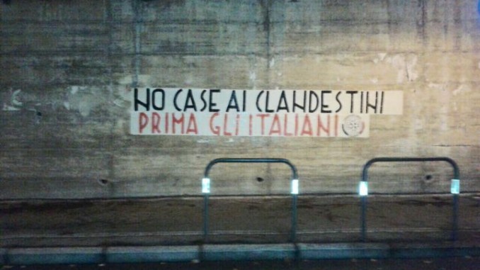 CasaPound: a Foligno una parte delle casette di legno abitate dai finti profughi