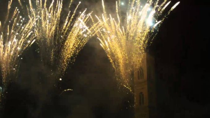 Luce Barocca alla Quintana di Foligno, spettacolo pirotecnico beneficenza