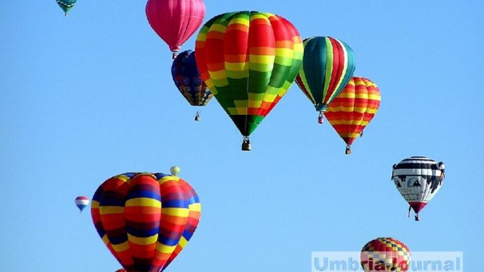 Sagrantino International Challenge Cup mongolfiere a Montefalco