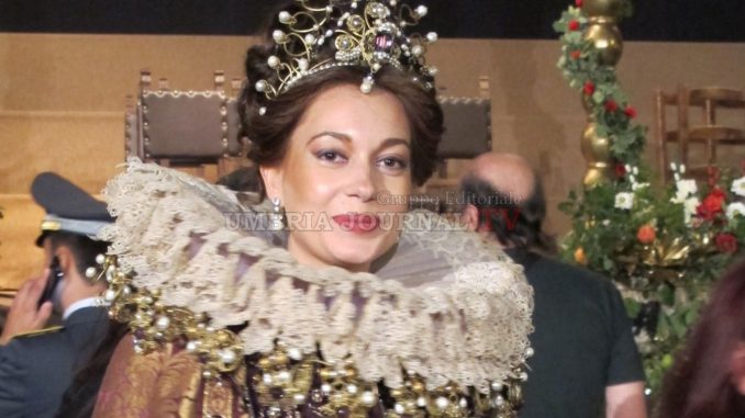 Corteo della Quintana di Foligno, Cerimoniale in Piazza Grande