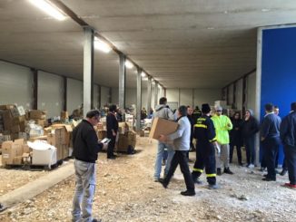 CasaPound Foligno, con prociv, raccoglie e consegna beni a terremotati Cascia