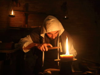 Le Gaite rappresentano Bevagna alle Terme di Diocleziano