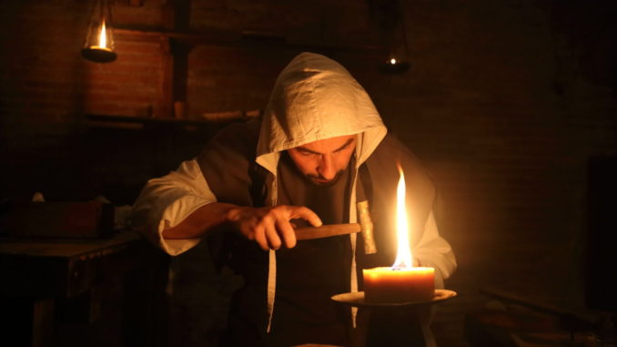 Le Gaite rappresentano Bevagna alle Terme di Diocleziano