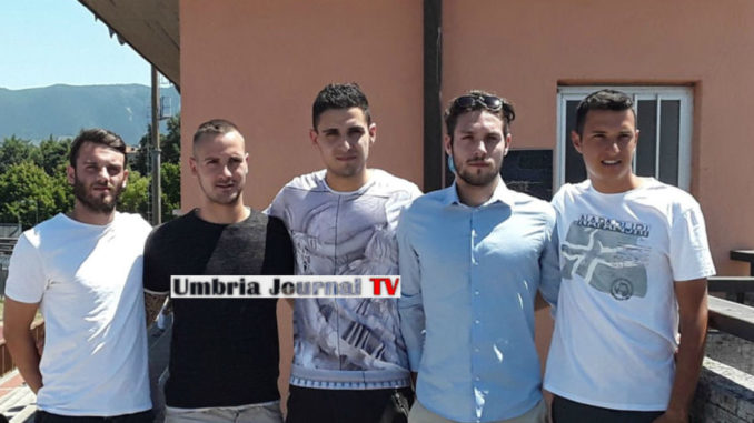 Presentati i calciatori Baldoni, Braccalenti, Gentili, Salvucci e Ziarelli