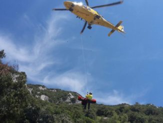 Soccorso alpino e 118 recuperano escursionista ferito a Pale di Foligno