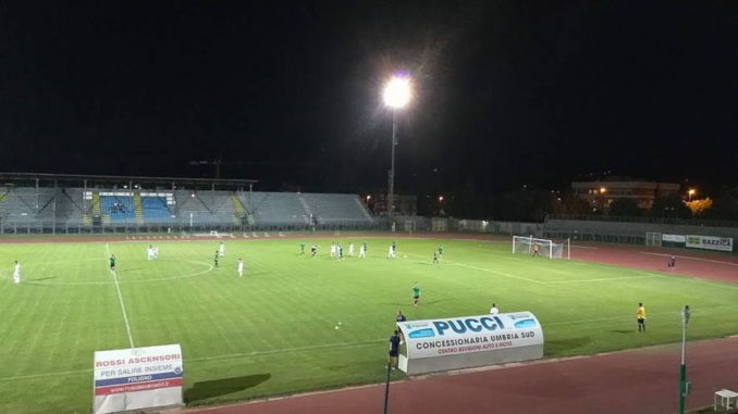 Amichevole al Blasone il Foligno Calcio per per uno a due contro il Bitonto