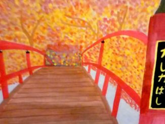Mostra disegni bambini di Shibukawa nel palazzo comunale di Foligno