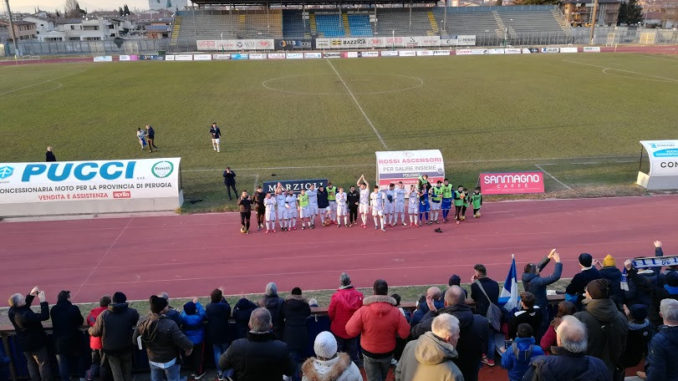 foligno-calcio Foligno-Pontevecchio finisce 2-0 la 17esima giornata del Campionato Eccellenza