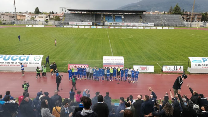 Foligno calcio batte lo Spoleto 5 a 1 e chiude un anno bellissimo