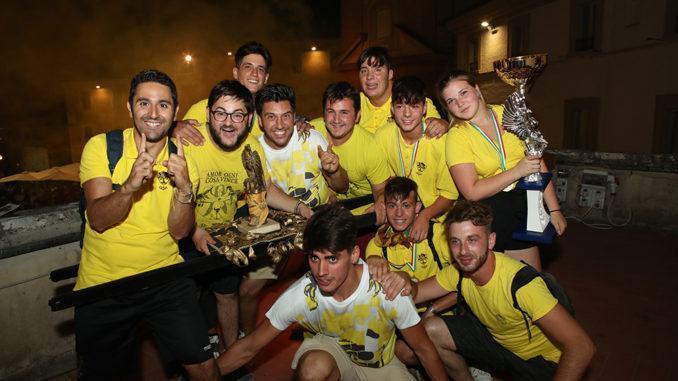 Corsa dei Bovi Montefalco quartiere San Fortunato vince Falco d’Oro