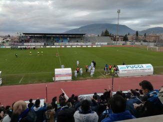 Calcio, serie D, Foligno-Aquila Montevarchi, niente da fare per i Falchetti 0-1