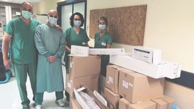 Terapia intensiva Foligno, doni da Pro Limiti di Spello e dalla Federcaccia