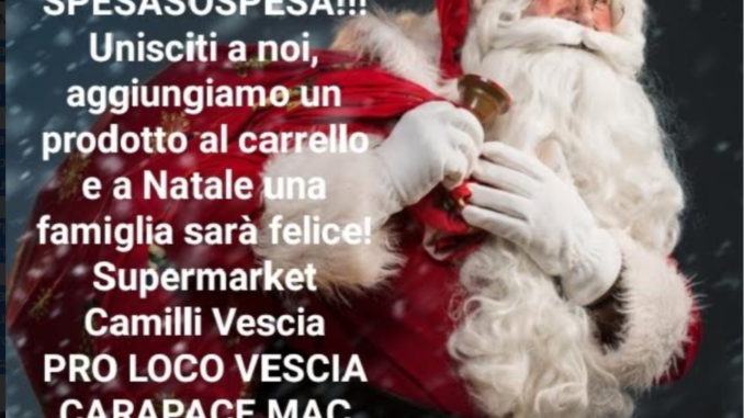 Natale vero con la Spesa SOSpesa a Vescia di Foligno