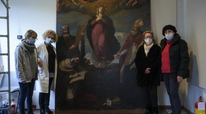 Bevagna – Terminati i lavori di restauro dell’opera di Andrea Camassei