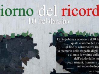 Commemorazione dei martiri delle foibe giovedì 10 febbraio