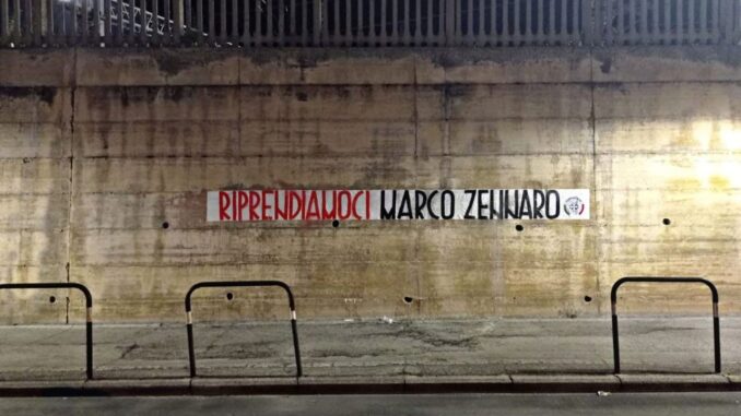 Caso Zennaro, striscioni affissi 100 città italiane liberazione imprenditore