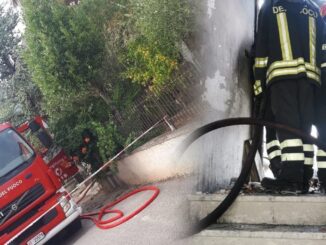 Incendio a Foligno, fiamme in una palazzina di due piani