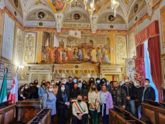 Zuccarini riceve in Consiglio studenti e docenti progetto Erasmus