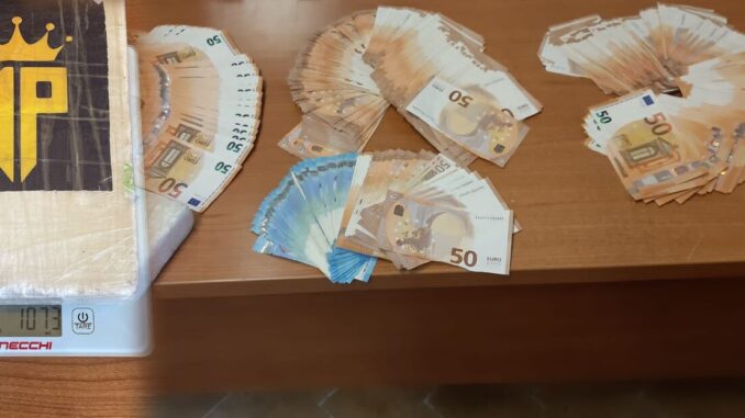 Sequestrati a Foligno oltre 1 chilo di cocaina e 33mila 450 € in contanti