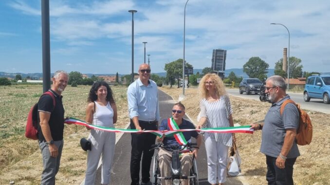 Inaugurata pista ciclabile Fiamenga Inaugurata pista ciclabile Fiamenga