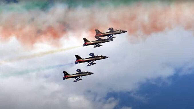 Frecce Tricolori, a Foligno uno spettacolo suggestivo, tutti con la testa all'insù