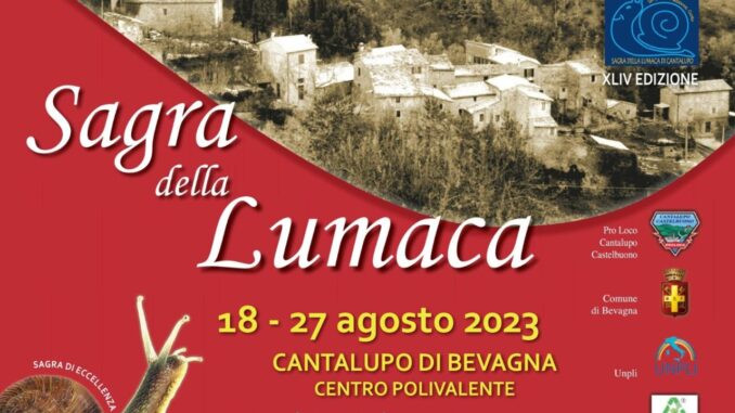Sagra della Lumaca Cantalupo, è tutto pronto consulta il programma