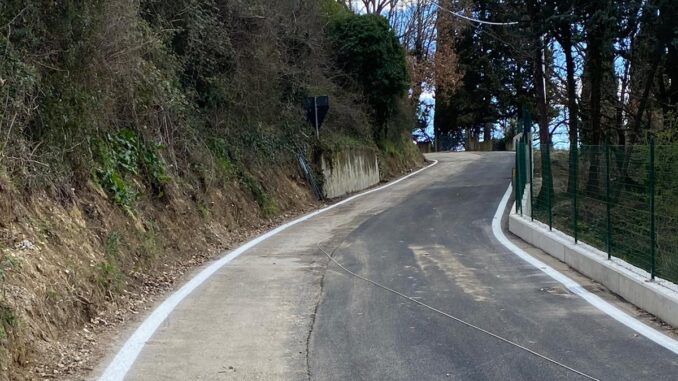 Riaperta la strada di Uppello, lavori per circa 150mila euro