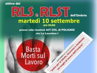 Cgil, Cisl e Uil Umbria Rilanciano Piattaforma Sicurezza Lavoro
