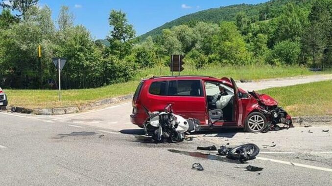 Motociclista umbro perde la vita in uno scontro a Pieve Torina