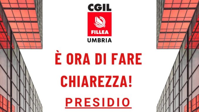 Presidio Fillea Cgil Umbria per la sicurezza nei cantieri pubblici