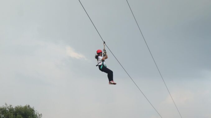 Zip line da record a Giano: tre chilometri sul Martano