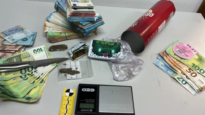 Arrestato a Foligno con 130 grammi di hashish e 20mila euro in contanti