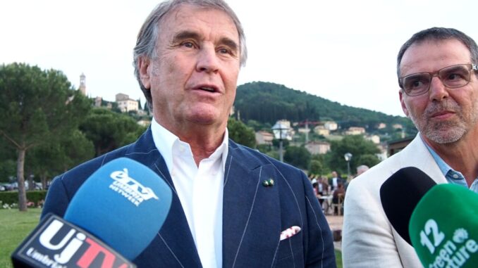 Cucinelli sogna nuovo teatro a Foligno, che si inspiri al Morlacchi [Video]
